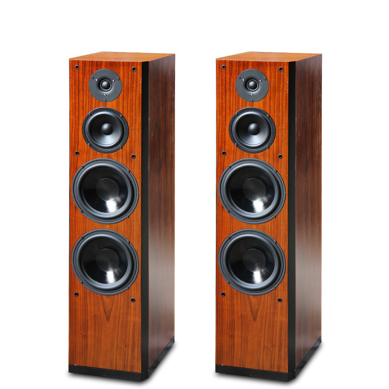 China 2015 Brand New Wood Finish Perfect Sound Floor Stand Home Speaker Dual 8 Inch Bass Driver on sale