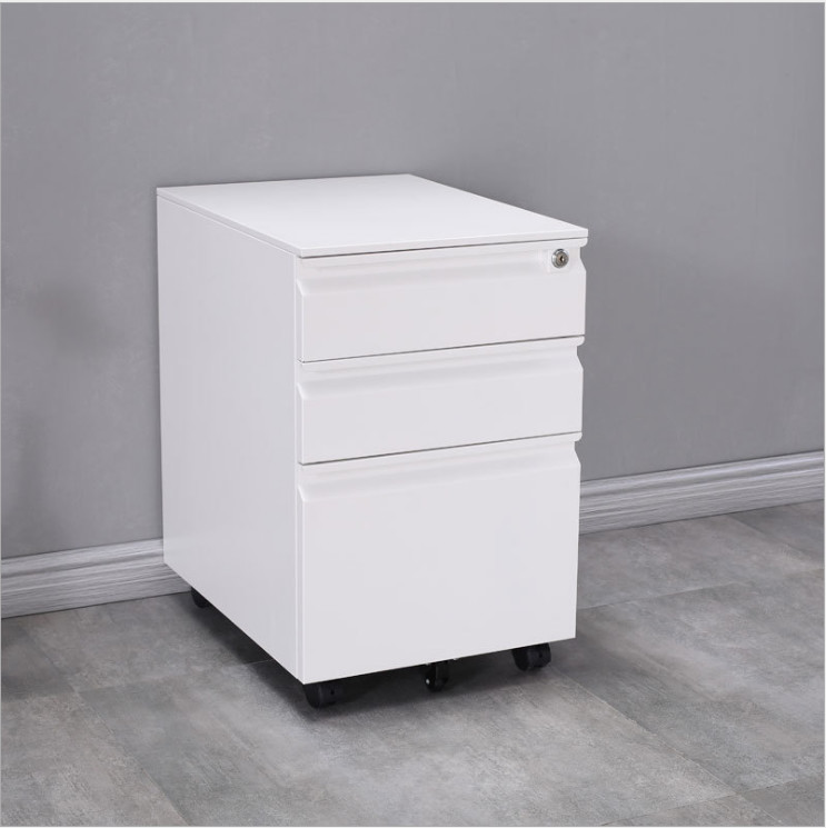 Cheap Foldable SS301 Steel File Cabinets , ISO14001 3 Drawer File Cabinet With Lock for sale