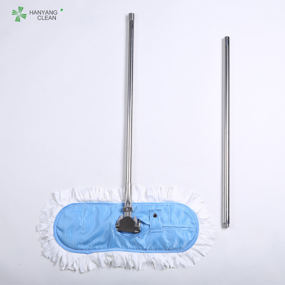 Best High Quality Lint Free Reusable Anti Static ESD Microfiber 304 Stainless Steel Cleanroom Cleaning Mop wholesale
