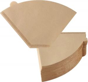 China V60 Biodegradable Wood Pulp Cone Coffee Filter Paper For 1 - 4 Cups 100 Sheets on sale