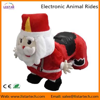 Cheap Santa Claus Electronic Walking Animal Rides Games Machine for Christmas Amusement Park for sale