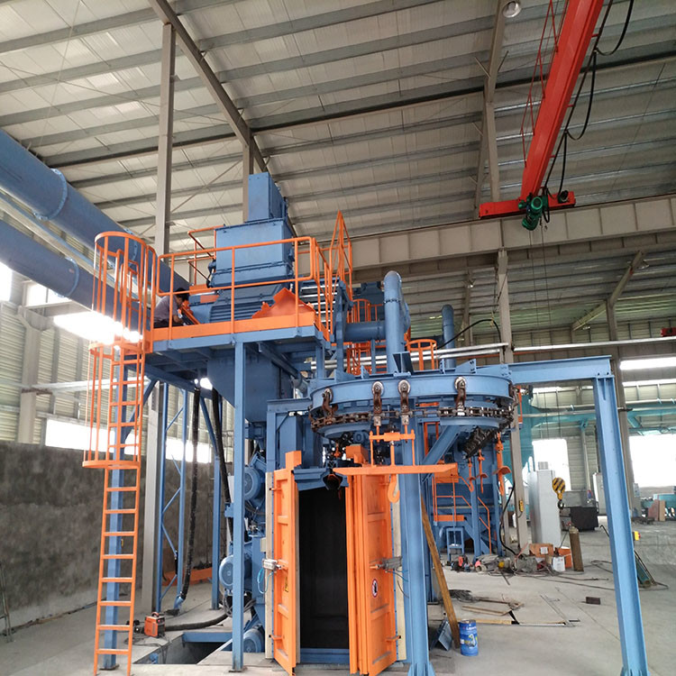 China Hanging Chain Vertical Shot Blasting Machine For Liquefied Gas Cylinders on sale
