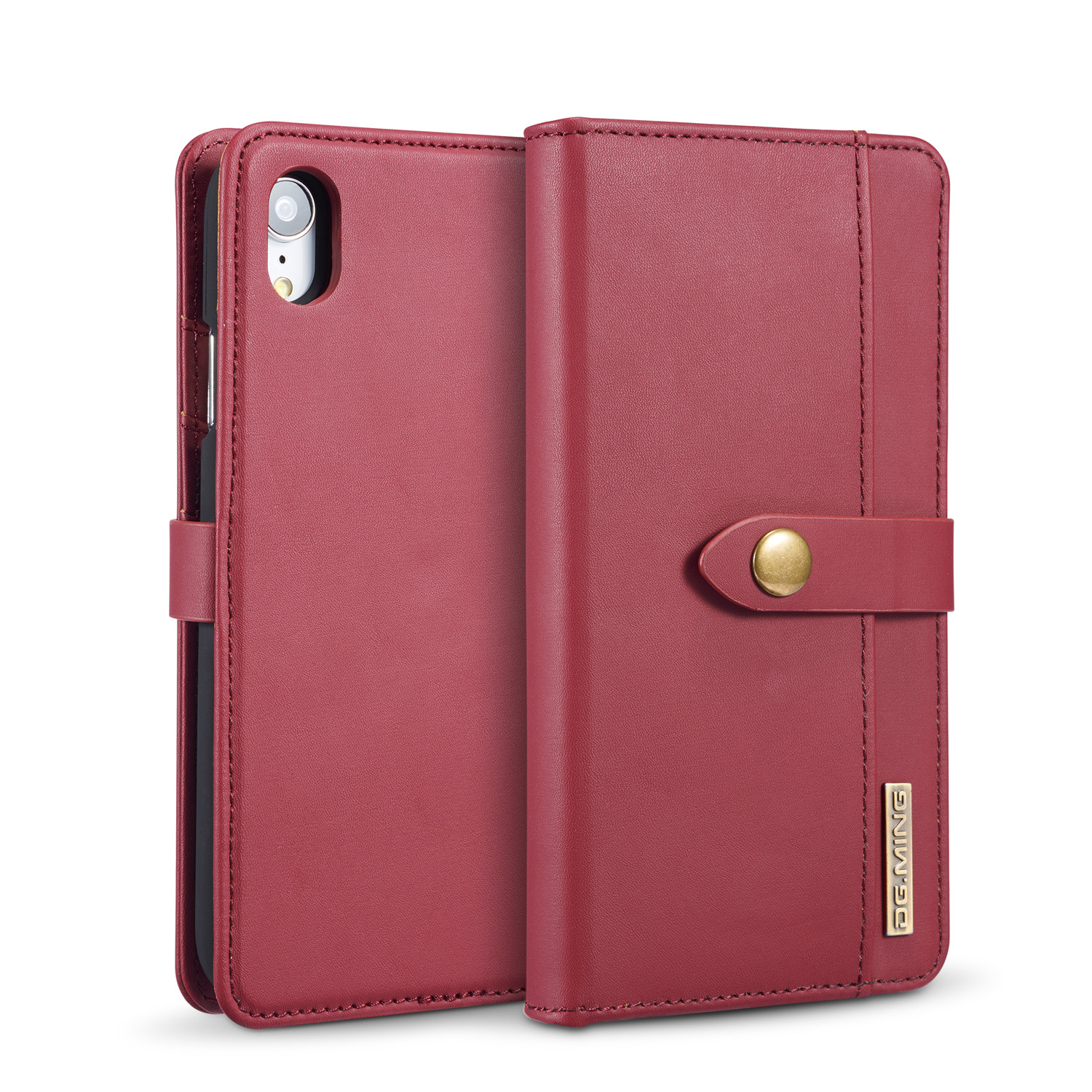 China ODM Luxury Genuine Leather Iphone Wallet Case Harmless Modern Style on sale