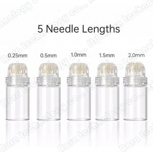 China Hydra Micro Needle Titanium Tips Derma Needles Skin Care Anti Aging Whiten Bottle Stamp Serum Injection Reusable 20 Pin on sale