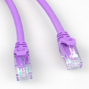 China Rj45 Purple Cat6a Patch Cord HDPE Insulation For Network LED Display on sale