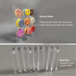 Best Clear Acrylic Donut Holder Birthday Bagels Doughnut Display Stand wholesale