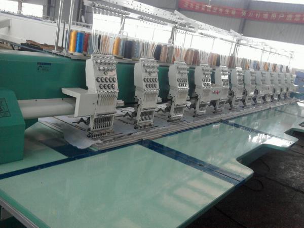 Cheap High Precision 12 Head Flat Embroidery Machine With CE / ISO Certification for sale