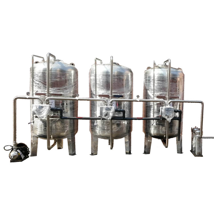 Drinking water sand filter machine automatic backwash sand filter