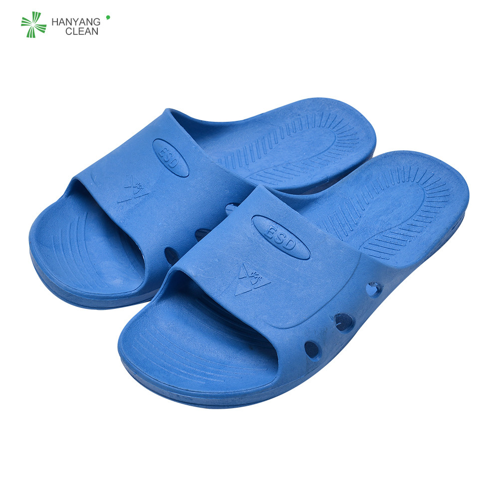 Best Cleanroom antistatic esd anti slip SPU slippers sandals wholesale
