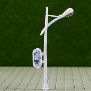 Best Custom 6V Billboard Street Plastic Scale Model Lamppost for HO Railway Layouts 7cm wholesale