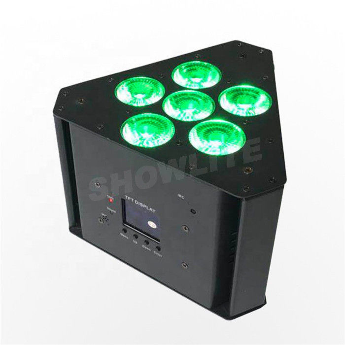 China Triangle 6*18W/6*15W/6*10W RGBWA+UV LED Par Can Wash Lights Wifi IOS Or Android Wireless Control with APP on sale