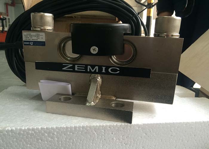 China ZEMIC HM9B Weighing Load Cell 20t Double Shear Beam Load Cell White Bottom For Weighbridge on sale