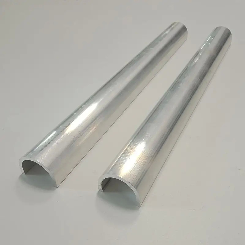 China Aluminum Supplier Half Circle Aluminum Pipe 6063 Anodized Semicircle Pipe Price on sale
