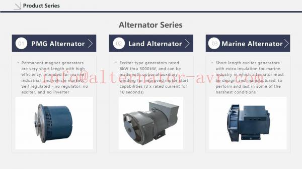 80kW 100kVA H Class Insulation AC Alternator For Cummins Generator