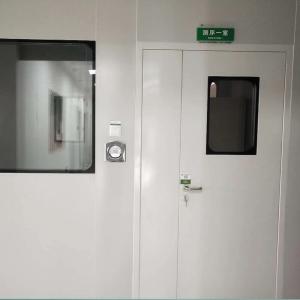Double Glazed Toughened Glass View Window Airtight Cleanroom Door