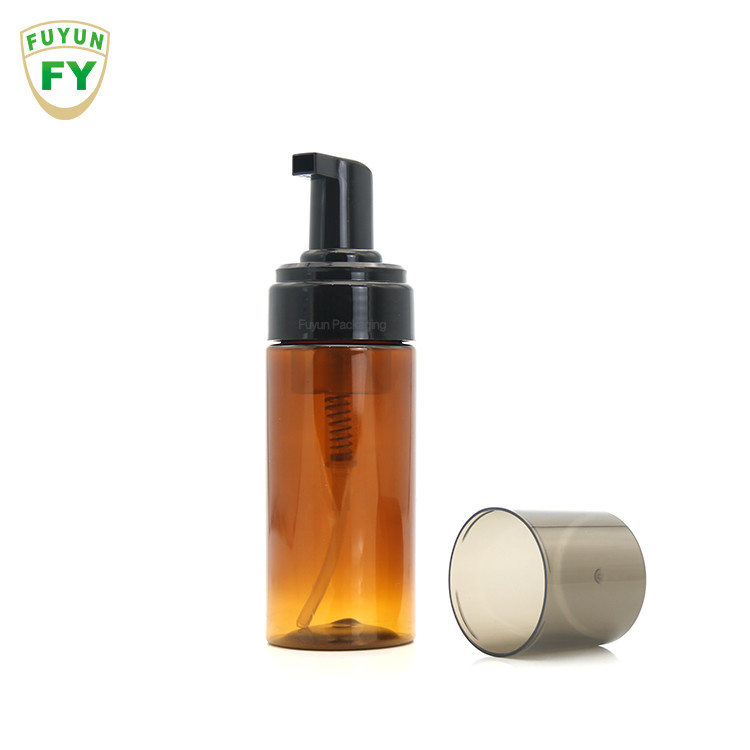 China 50ml 100ml 150ml Pump Soap Dispenser Bottle Amber Round on sale