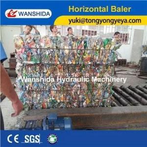 China 25 Tons Horizontal Baler Machine 1200kgs PET Bottles Baler CE Standard on sale