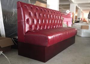 Best Foshan restaurant furniture factory leather booth button tufted booth restaurant booth seating wholesale
