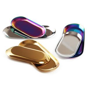 Best Nordic Style Jewelry Organizer Plate 112g Soft Brass Finish Storage Tray wholesale