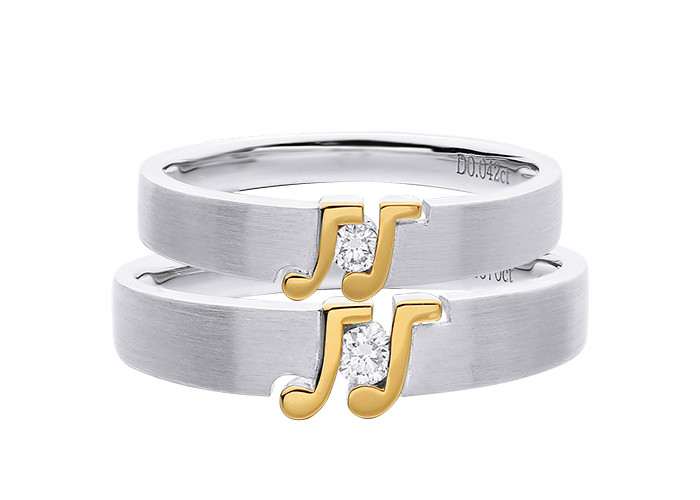 Cheap Customized Love Theme OEM 8g Anniversary Couple Rings for sale