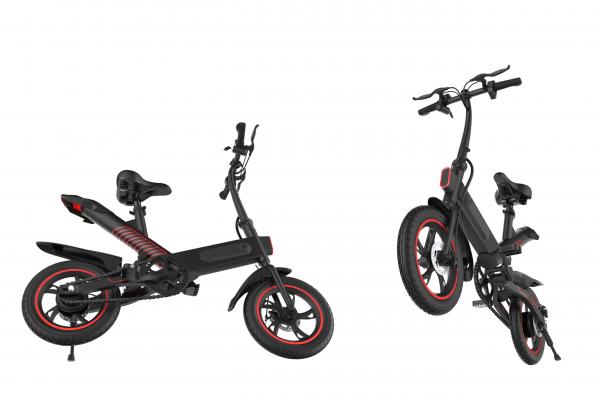Cheap Cool 12 Inch 2 Wheel Folding City Bike , Electric Collapsible Bikes Lightweight for sale