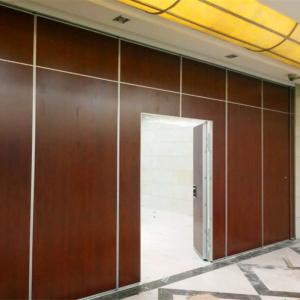 Best Soundproof Sliding Folding Partitions For Auditorium With Aluminum Frame MDF Finish wholesale