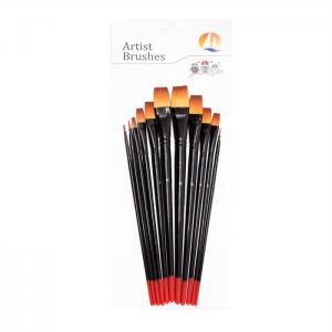 China Wood Handle 12PCS Artist Oil Paint Brushes on sale
