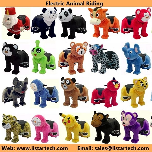 Animal Rides, Coin Rides Animals Games, Electric Cars For Kids Plush Toy