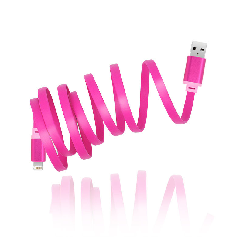 China Colorful mobile charging cable usb electrical wire flat cable for smart phone on sale