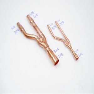 China 3/8”Branch Copper Pipe Heat Exchanger Components For Refrigeration on sale