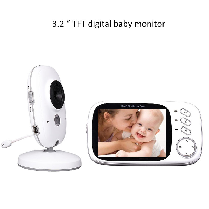 China 3.2 inch Color Wireless Video Baby Monitor 2 Way Talk Night Vision on sale