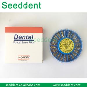 Best Dental Conical Screw Posts / Gold Plated Screw Post 120/240pcs/pack wholesale