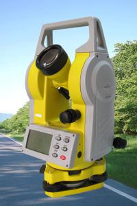 China High Precision Electronic Digital Theodolite Yellow Color With Large Screen GET202 on sale