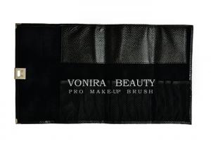 Pro Makeup Brush Case Cosmetic Roll Bag For Purse Or Travel Pen Holder