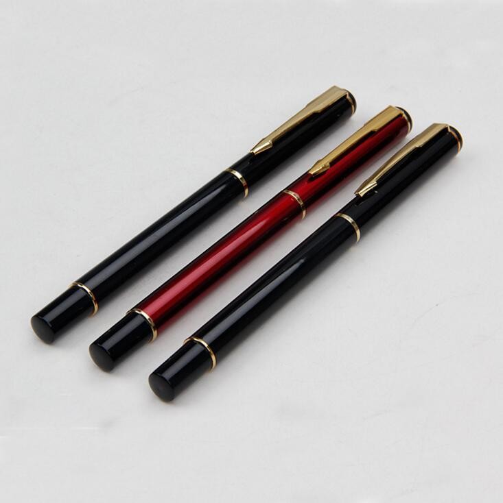 China Custom gel ink metal roller pen personal logo luxury hotel metal pen with clip for bussiness on sale