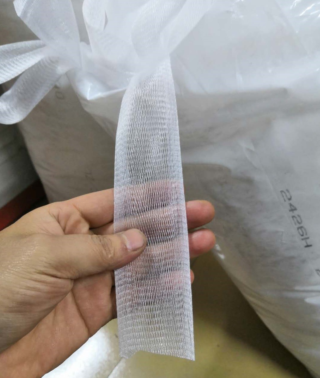 Best Transparent PE Mesh Protective Netting Sleeve 4CM 90 Mesh Reusable For Filter wholesale