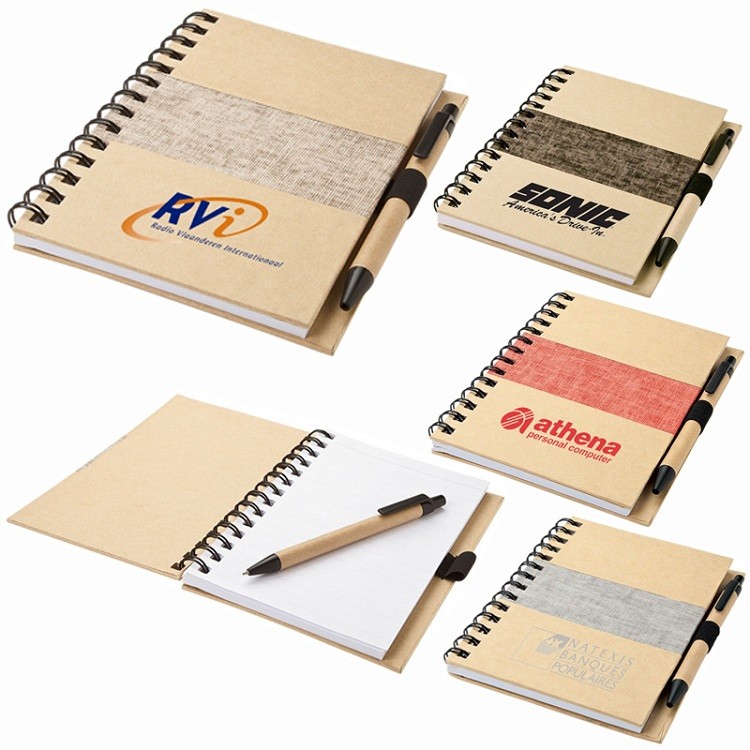 China Customized Spiral Binding Notebook with Pen Holder on sale