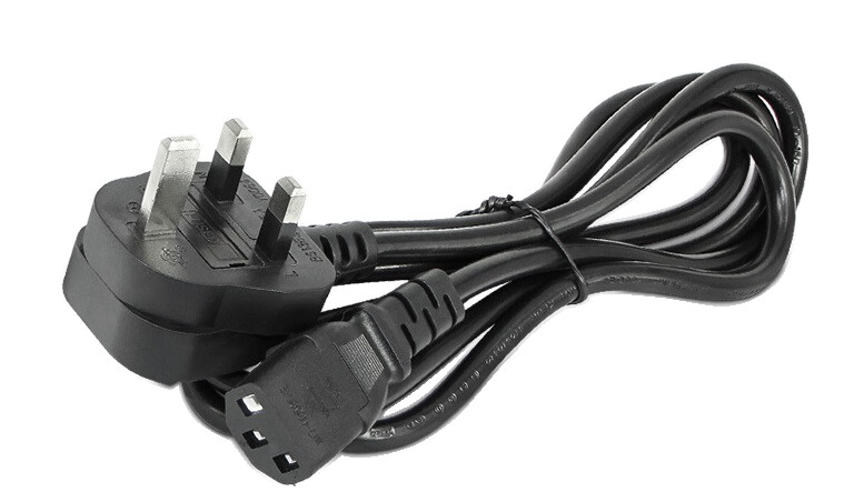 Cheap UK Type Ups Power Cable Power Cable Cord 3 Pin For Monitor Computer CPU PC UPS 1.5 Meter for sale