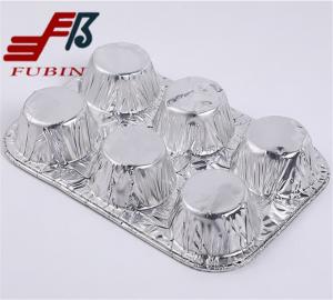 China 6 Cavity Tin Foil Muffin Tins on sale