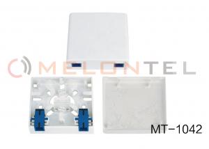 Best ABS Ftth Fiber Optic Terminal Box Wall Mount Outlet SC 2 Port For Telecommunication wholesale