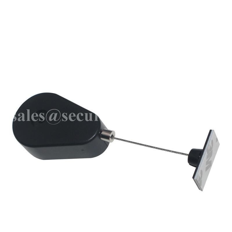 Plastic Teardrop Retractors and Tethers for Retail Store Displays