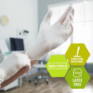 China Medical Exam Latex Gloves Medium Box Of 100 Powder Free on sale