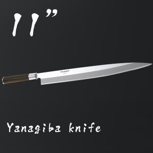 China 11'' Beech Wood Handle Cerasteel Sushi Chef Knife on sale