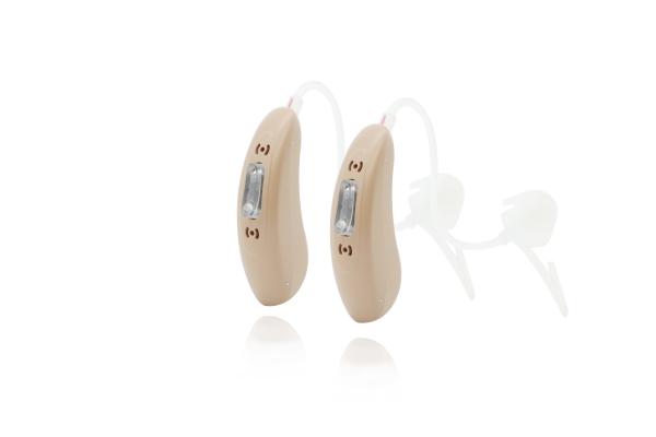 Cheap Vigor RC Rechargeable RIC Hearing Aids Silver Sound Amplifier For Hearing Impaired for sale
