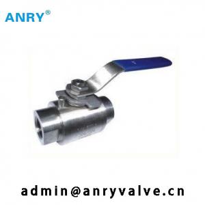 China 2pc Forged Steel Ball Valve NPT SS304 SS316 Body CF8M Fire Safe Ball Valves on sale