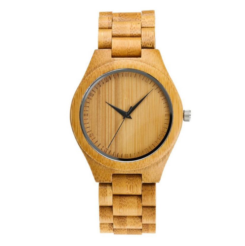 China 2019 Eco-friendly Wood Quartz Wooden Watches Men With bamboo watch box on sale