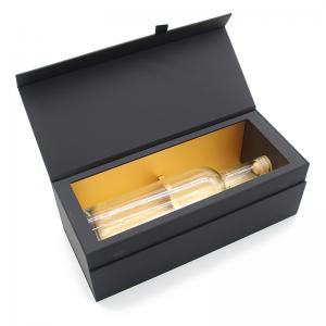 China Custom Logo Luxury Cardboard Box For Glass Wine Bottle Packaging OEM on sale