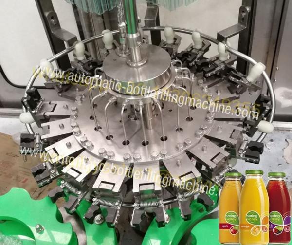Cheap Glass Bottle Rinsing Corking Beverage Filling Machine For Nectar , Wine , Alcoholic for sale
