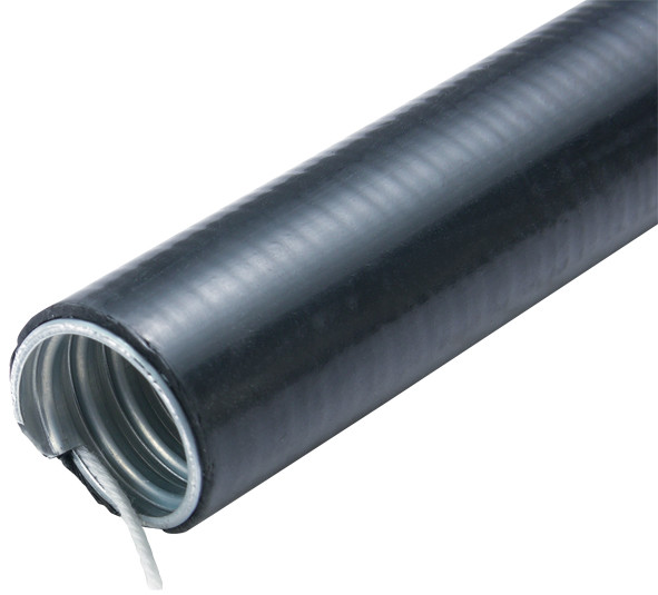 China Black Electrical Flexible Metallic Tubing , Flexible Armoured Cable Conduit 3/8-4 on sale