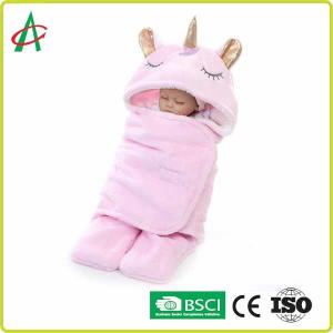 Best Flannel Unicorn Pillow Sleeping Bag 65x75cm With Velcro For Babies wholesale